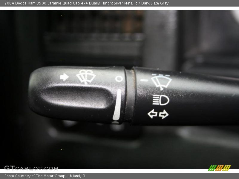 Bright Silver Metallic / Dark Slate Gray 2004 Dodge Ram 3500 Laramie Quad Cab 4x4 Dually