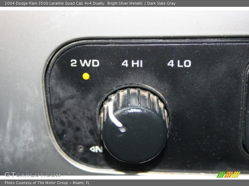 Bright Silver Metallic / Dark Slate Gray 2004 Dodge Ram 3500 Laramie Quad Cab 4x4 Dually