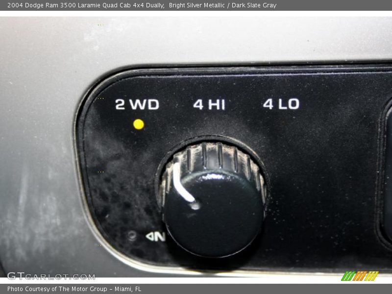 Bright Silver Metallic / Dark Slate Gray 2004 Dodge Ram 3500 Laramie Quad Cab 4x4 Dually