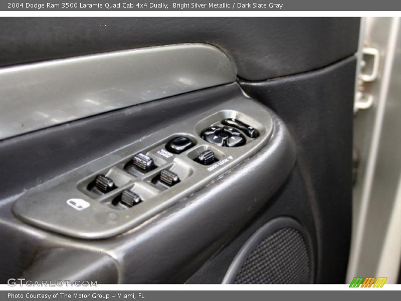 Bright Silver Metallic / Dark Slate Gray 2004 Dodge Ram 3500 Laramie Quad Cab 4x4 Dually