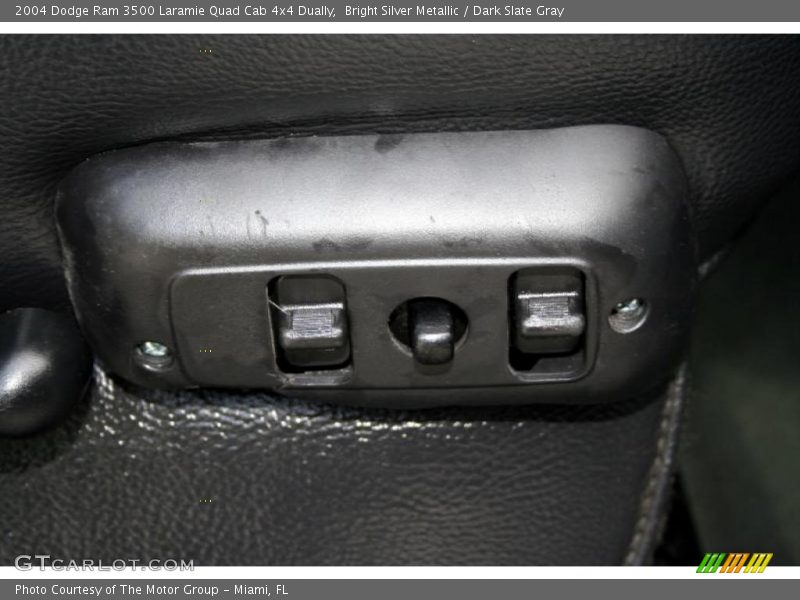 Bright Silver Metallic / Dark Slate Gray 2004 Dodge Ram 3500 Laramie Quad Cab 4x4 Dually