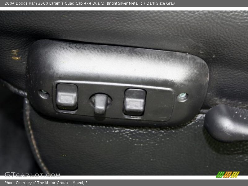 Bright Silver Metallic / Dark Slate Gray 2004 Dodge Ram 3500 Laramie Quad Cab 4x4 Dually