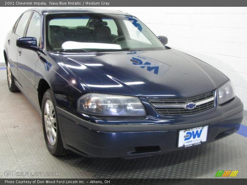 Navy Blue Metallic / Medium Gray 2001 Chevrolet Impala