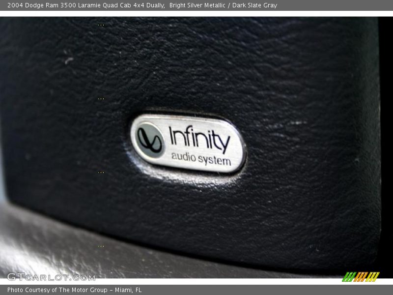 Bright Silver Metallic / Dark Slate Gray 2004 Dodge Ram 3500 Laramie Quad Cab 4x4 Dually