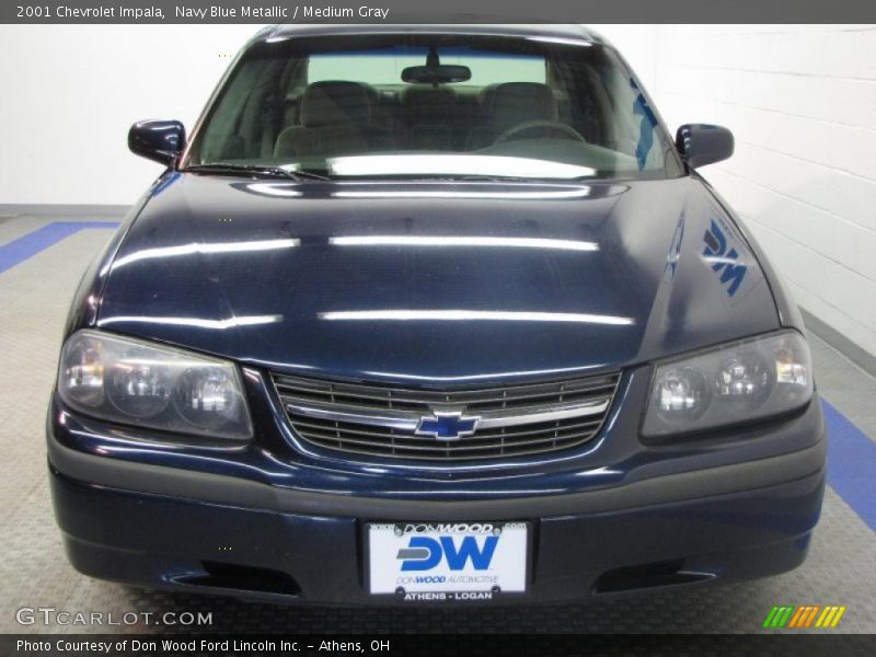 Navy Blue Metallic / Medium Gray 2001 Chevrolet Impala