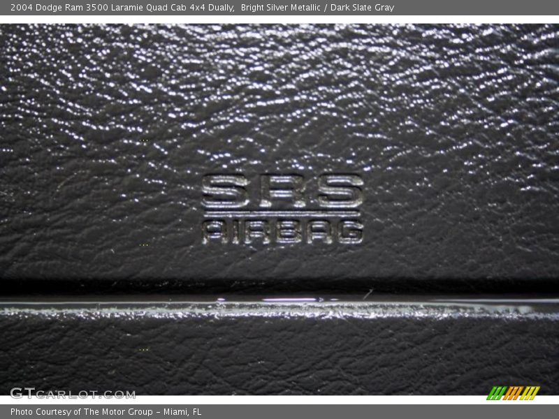 Bright Silver Metallic / Dark Slate Gray 2004 Dodge Ram 3500 Laramie Quad Cab 4x4 Dually