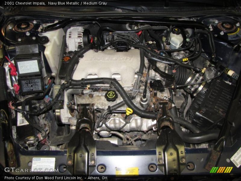 Navy Blue Metallic / Medium Gray 2001 Chevrolet Impala