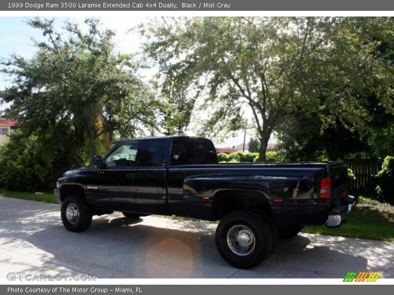 Black / Mist Gray 1999 Dodge Ram 3500 Laramie Extended Cab 4x4 Dually