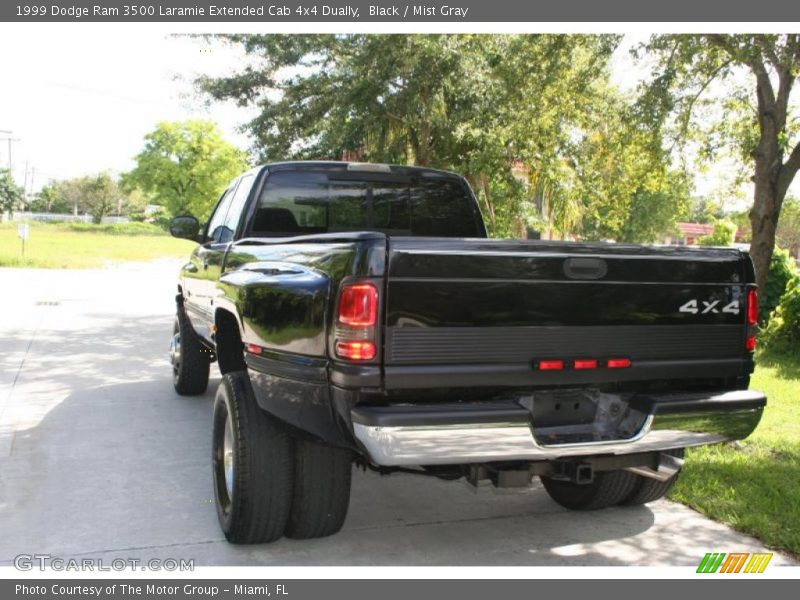 Black / Mist Gray 1999 Dodge Ram 3500 Laramie Extended Cab 4x4 Dually