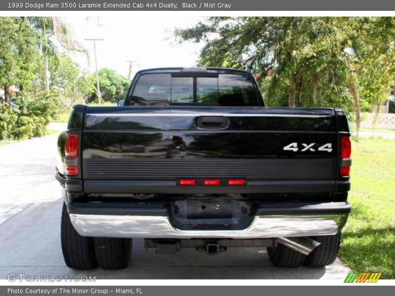 Black / Mist Gray 1999 Dodge Ram 3500 Laramie Extended Cab 4x4 Dually