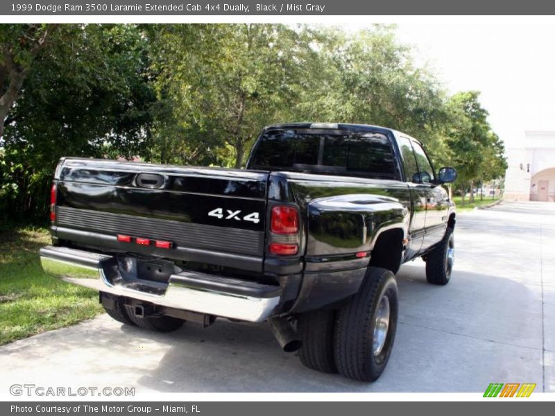 Black / Mist Gray 1999 Dodge Ram 3500 Laramie Extended Cab 4x4 Dually