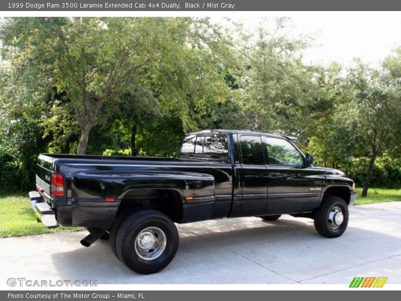 Black / Mist Gray 1999 Dodge Ram 3500 Laramie Extended Cab 4x4 Dually