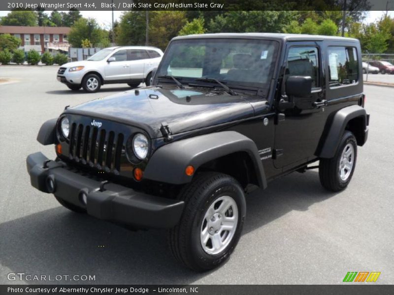 Black / Dark Slate Gray/Medium Slate Gray 2010 Jeep Wrangler Sport 4x4