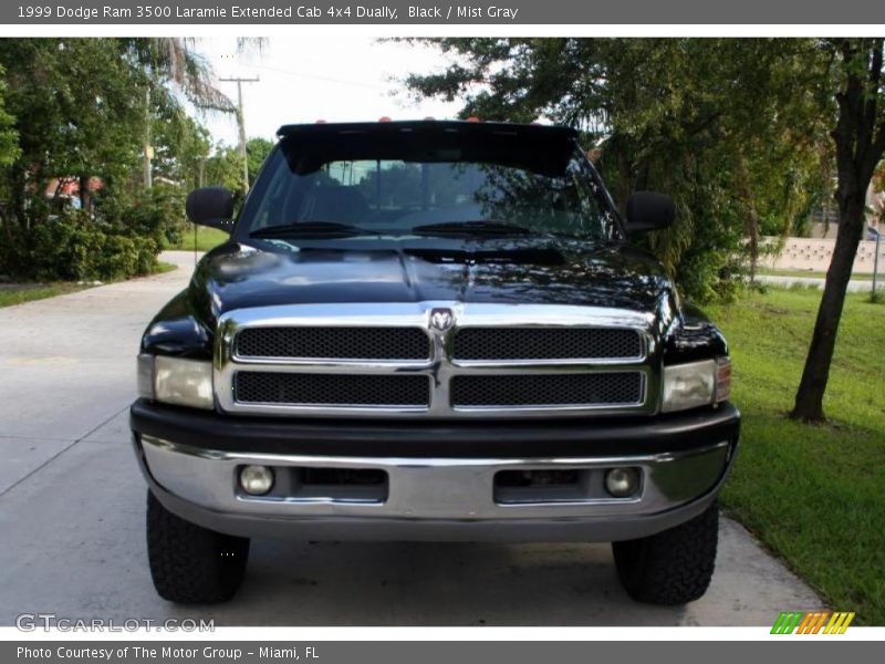 Black / Mist Gray 1999 Dodge Ram 3500 Laramie Extended Cab 4x4 Dually