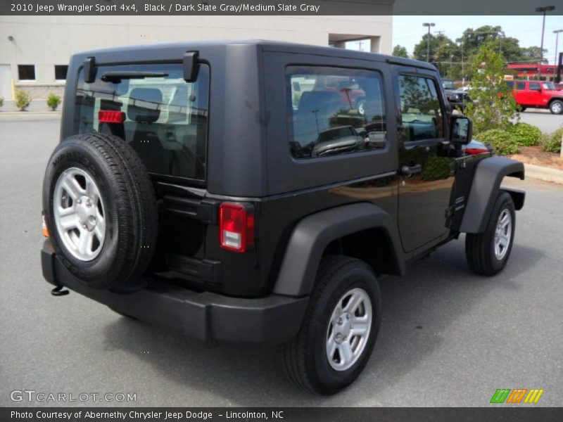 Black / Dark Slate Gray/Medium Slate Gray 2010 Jeep Wrangler Sport 4x4