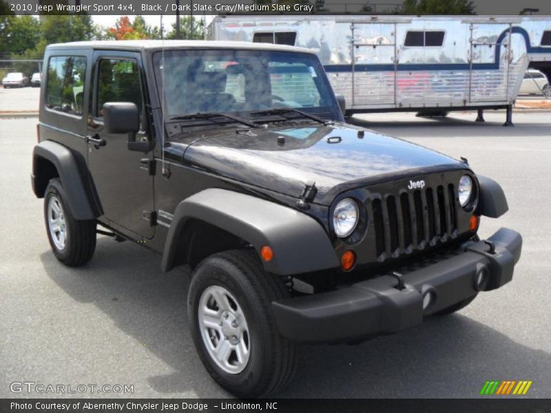 Black / Dark Slate Gray/Medium Slate Gray 2010 Jeep Wrangler Sport 4x4