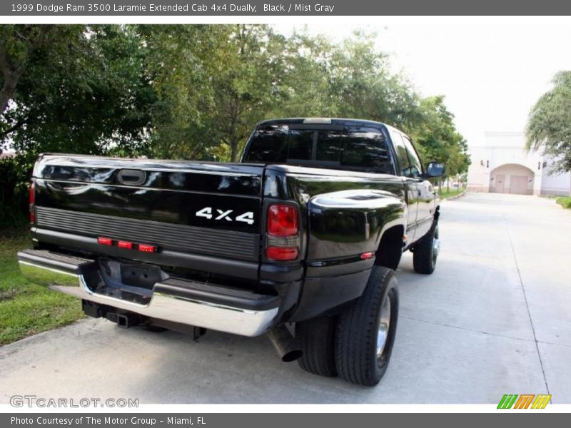 Black / Mist Gray 1999 Dodge Ram 3500 Laramie Extended Cab 4x4 Dually