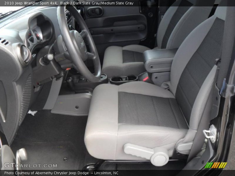 Black / Dark Slate Gray/Medium Slate Gray 2010 Jeep Wrangler Sport 4x4
