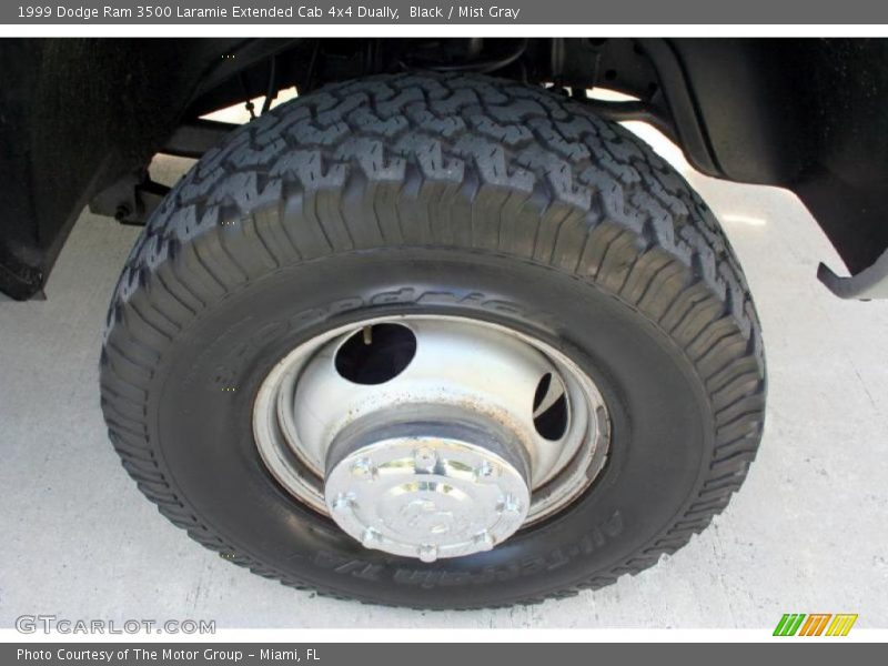 Black / Mist Gray 1999 Dodge Ram 3500 Laramie Extended Cab 4x4 Dually