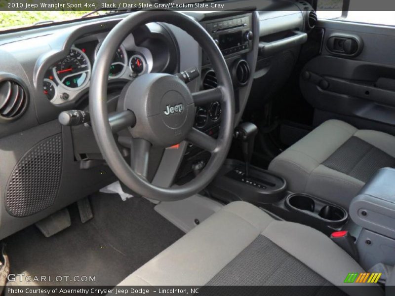 Black / Dark Slate Gray/Medium Slate Gray 2010 Jeep Wrangler Sport 4x4