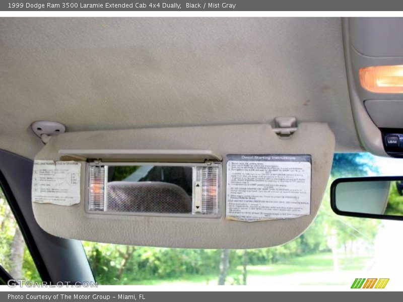 Black / Mist Gray 1999 Dodge Ram 3500 Laramie Extended Cab 4x4 Dually