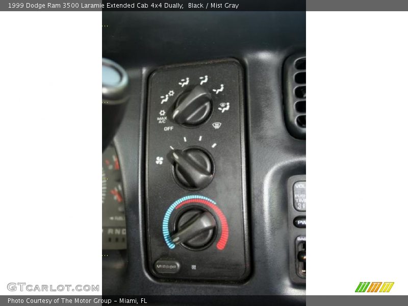 Black / Mist Gray 1999 Dodge Ram 3500 Laramie Extended Cab 4x4 Dually