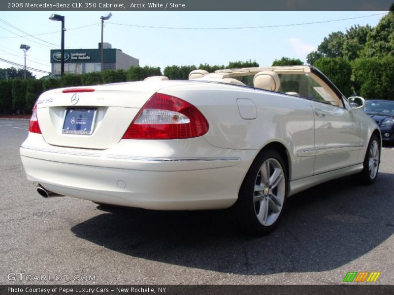 Arctic White / Stone 2008 Mercedes-Benz CLK 350 Cabriolet