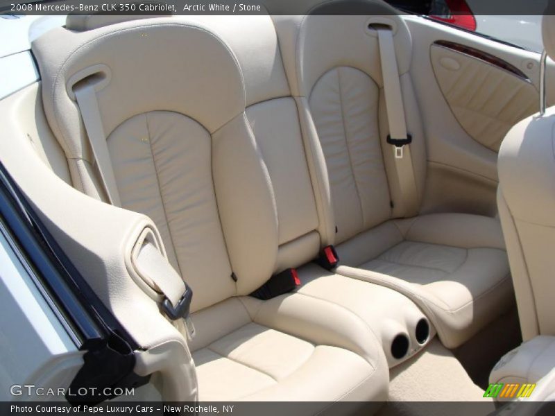 Arctic White / Stone 2008 Mercedes-Benz CLK 350 Cabriolet