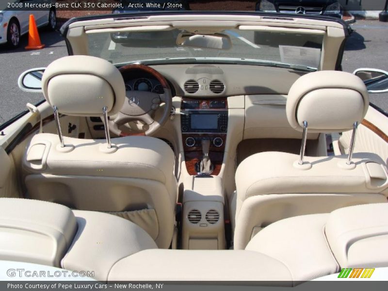 Arctic White / Stone 2008 Mercedes-Benz CLK 350 Cabriolet