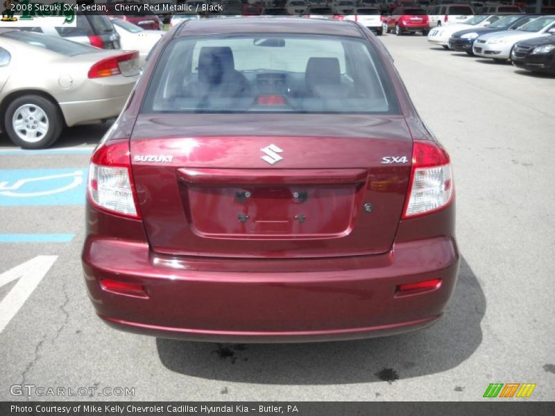Cherry Red Metallic / Black 2008 Suzuki SX4 Sedan
