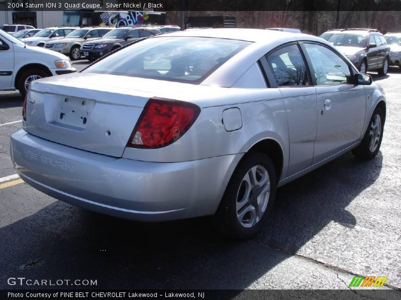 Silver Nickel / Black 2004 Saturn ION 3 Quad Coupe