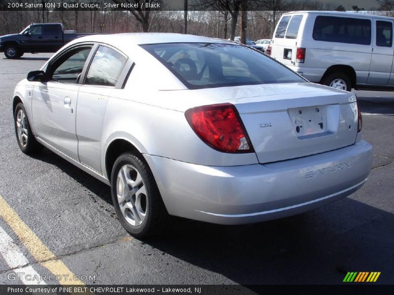 Silver Nickel / Black 2004 Saturn ION 3 Quad Coupe