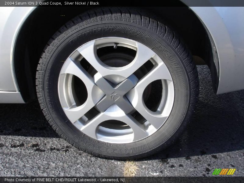 Silver Nickel / Black 2004 Saturn ION 3 Quad Coupe