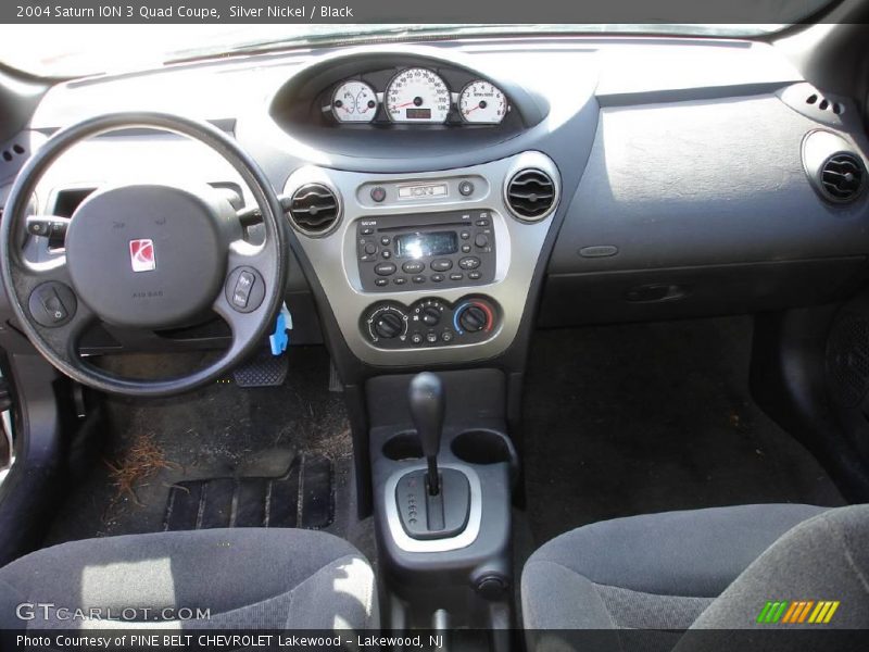Silver Nickel / Black 2004 Saturn ION 3 Quad Coupe