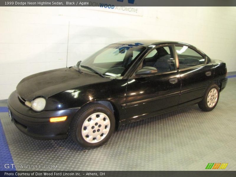 Black / Agate 1999 Dodge Neon Highline Sedan