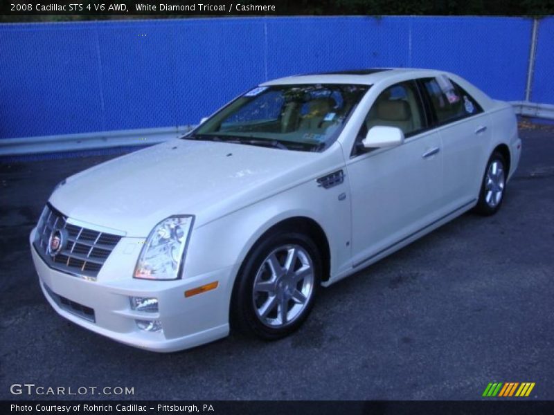 White Diamond Tricoat / Cashmere 2008 Cadillac STS 4 V6 AWD