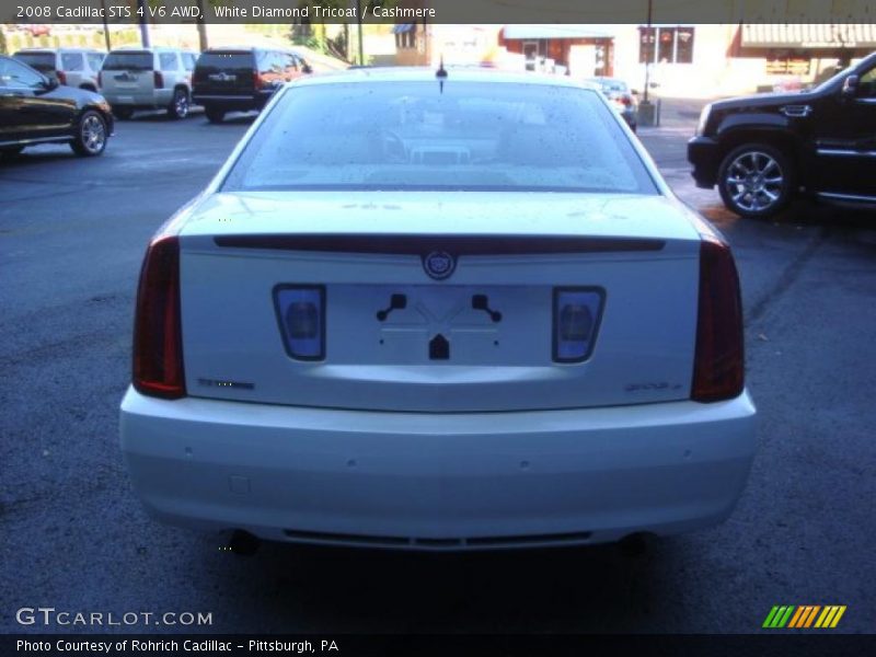 White Diamond Tricoat / Cashmere 2008 Cadillac STS 4 V6 AWD