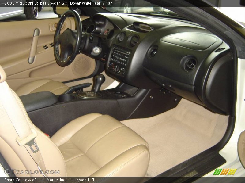Dover White Pearl / Tan 2001 Mitsubishi Eclipse Spyder GT
