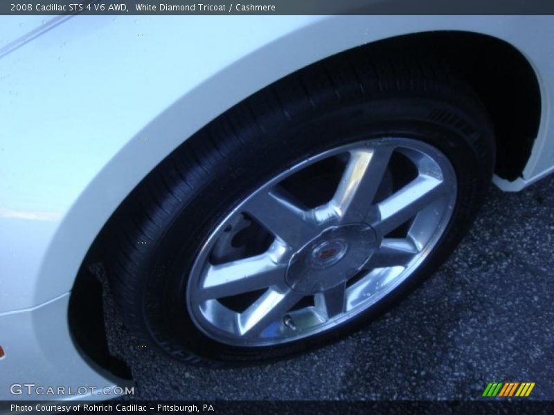 White Diamond Tricoat / Cashmere 2008 Cadillac STS 4 V6 AWD