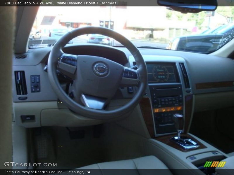 White Diamond Tricoat / Cashmere 2008 Cadillac STS 4 V6 AWD