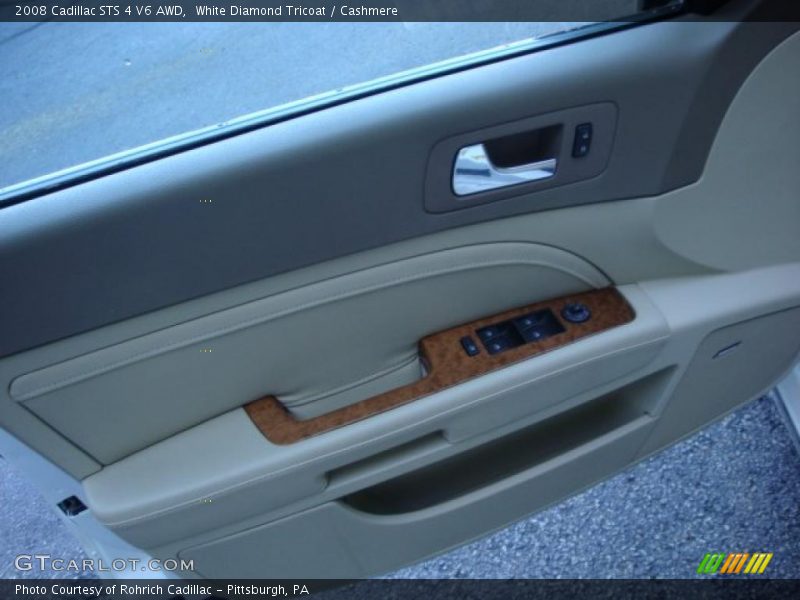 White Diamond Tricoat / Cashmere 2008 Cadillac STS 4 V6 AWD