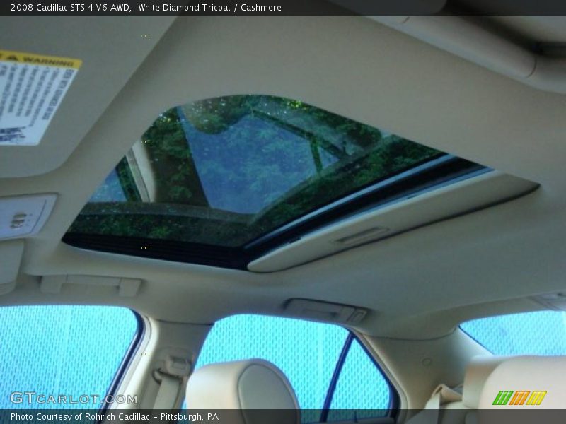 White Diamond Tricoat / Cashmere 2008 Cadillac STS 4 V6 AWD