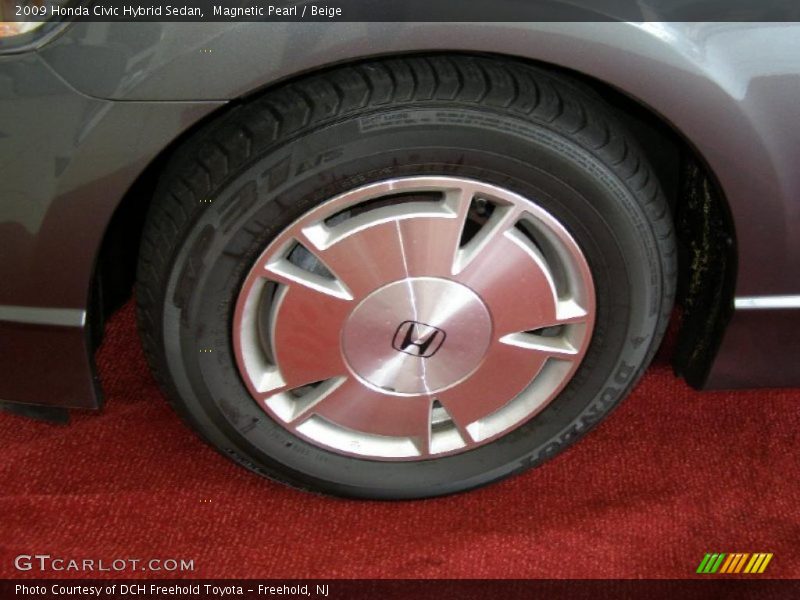 Magnetic Pearl / Beige 2009 Honda Civic Hybrid Sedan