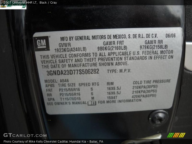 Black / Gray 2007 Chevrolet HHR LT