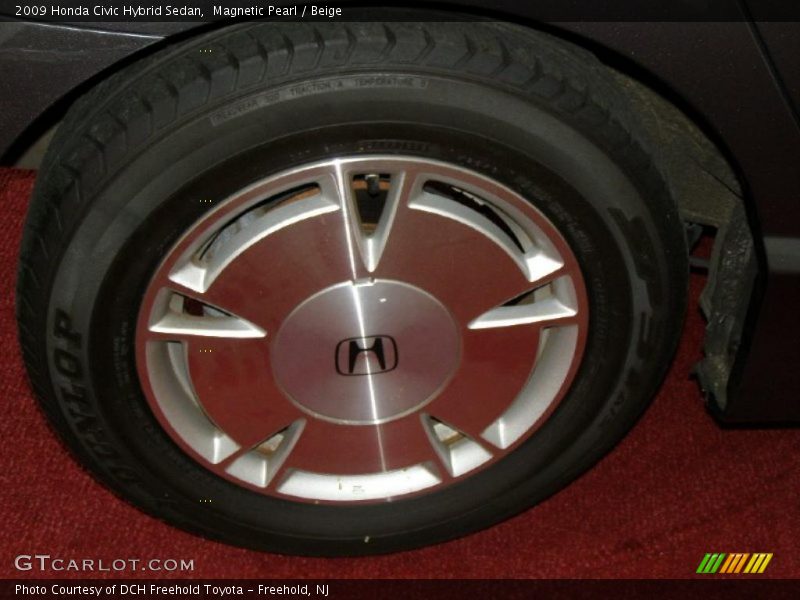 Magnetic Pearl / Beige 2009 Honda Civic Hybrid Sedan