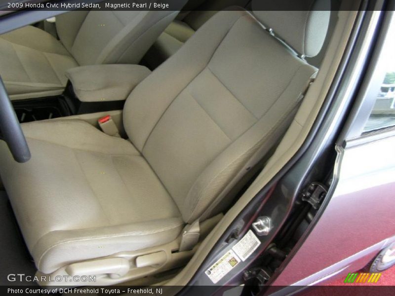 Magnetic Pearl / Beige 2009 Honda Civic Hybrid Sedan