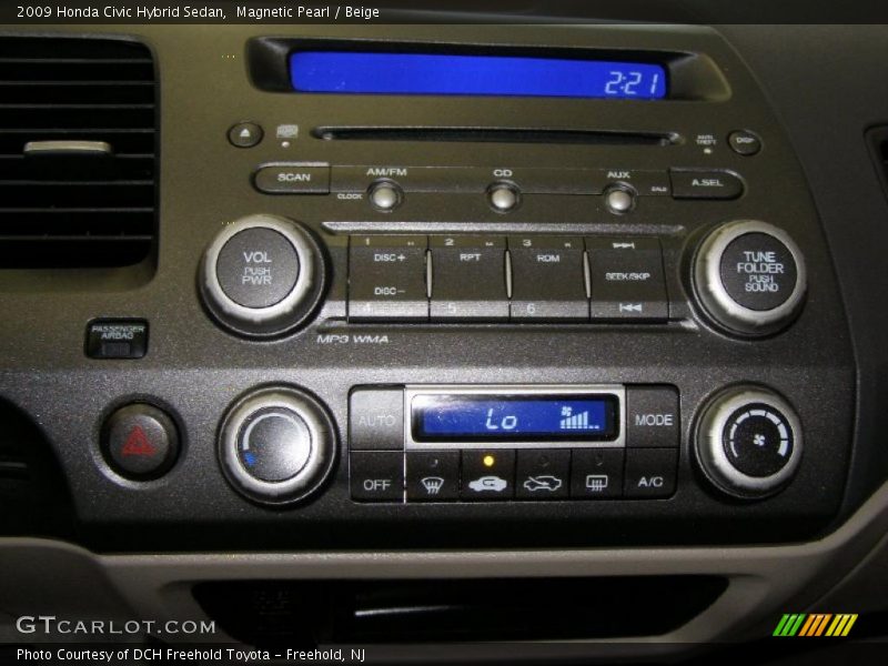 Magnetic Pearl / Beige 2009 Honda Civic Hybrid Sedan