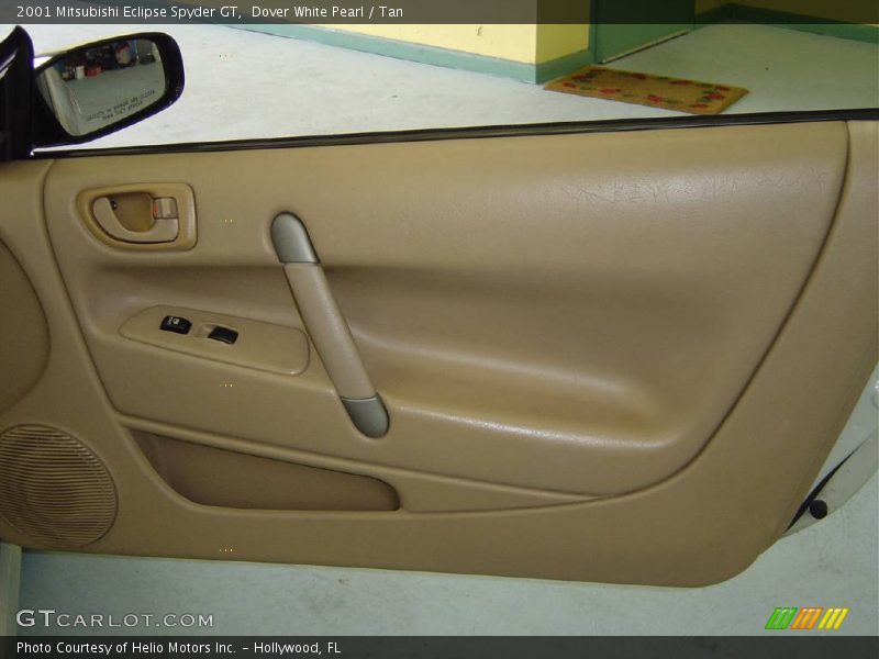 Dover White Pearl / Tan 2001 Mitsubishi Eclipse Spyder GT