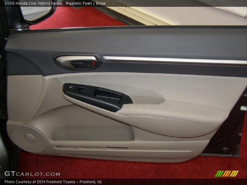 Magnetic Pearl / Beige 2009 Honda Civic Hybrid Sedan