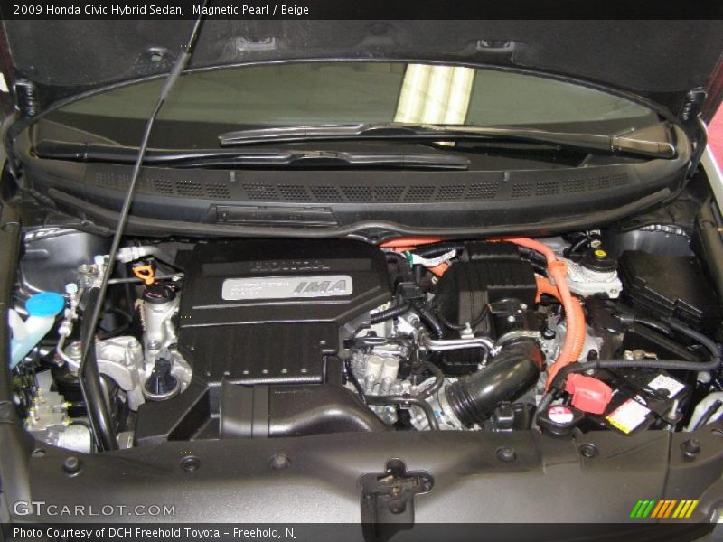 Magnetic Pearl / Beige 2009 Honda Civic Hybrid Sedan